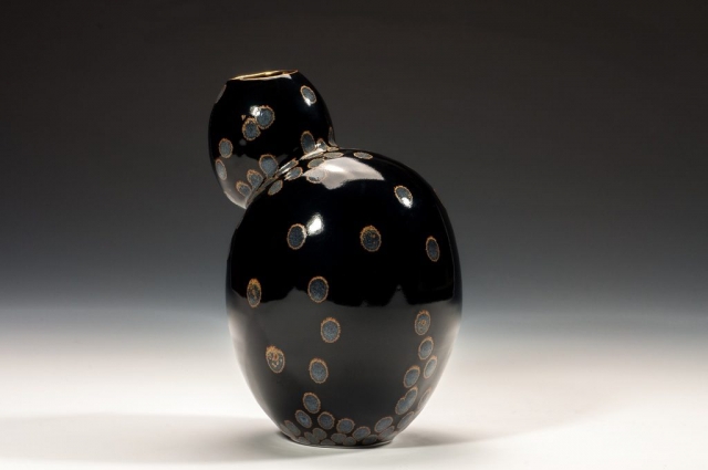 Stephanie Bertholon Vase bulle noir